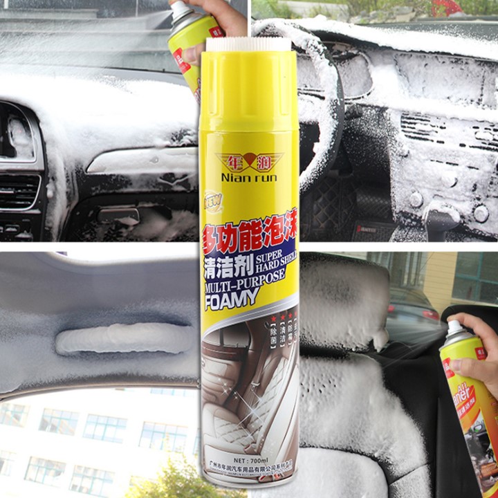 (HÀNG TỐT) CHAI XỊT BỌT VỆ SINH GHẾ DA , GHẾ SOFA , GHẾ OTO , XE KHÁCH , KHÔNG PHAI MÀU GHẾ , CÓ ĐẦU CHÀ