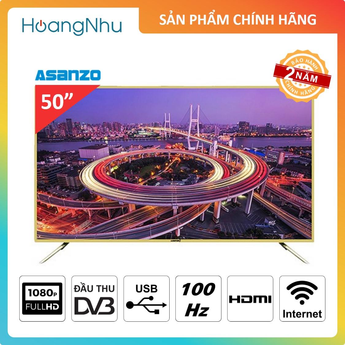 Bảng giá Smart TV LED Asanzo 50ES980 50 inch (TV thông minh, Full HD, Truyền hình KTS)