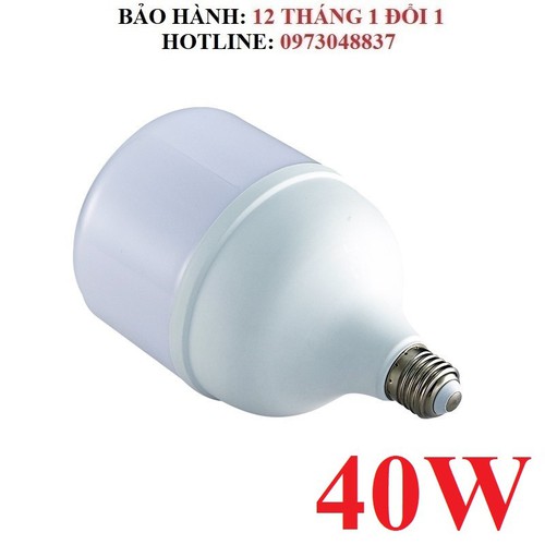 Đèn led - búp trụ led 40w siêu sáng, chịu nước