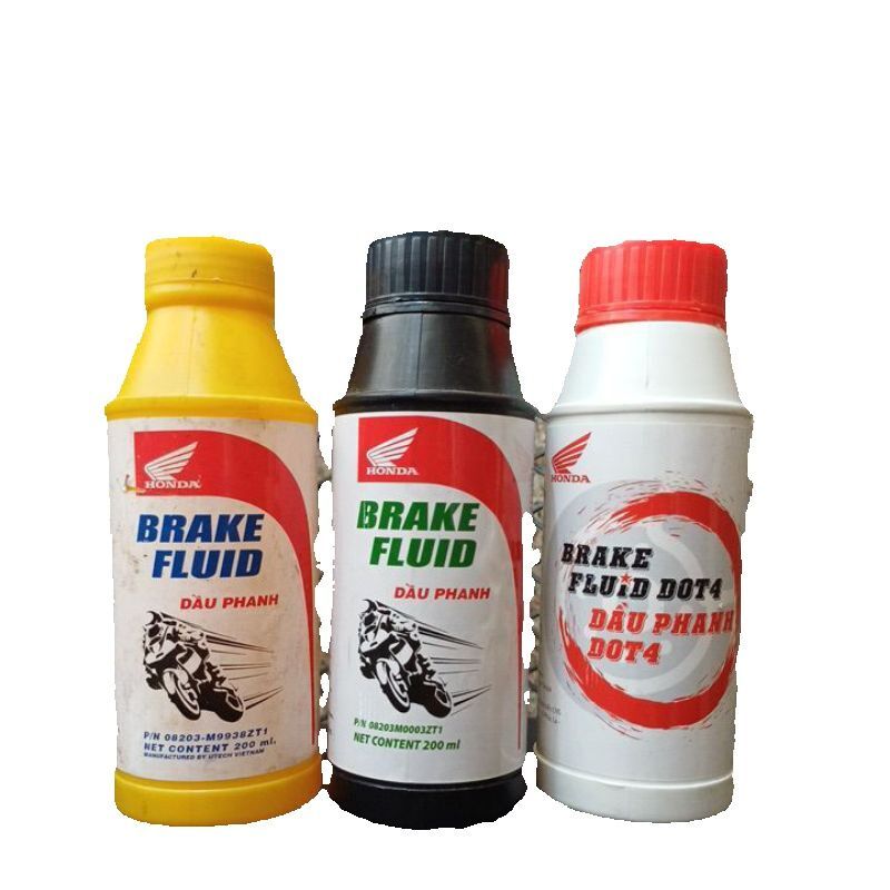 Dầu thắng Honda chai 200ml, Dầu phanh Honda 200ml, thay dầu thắng đĩa chính hãng Honda