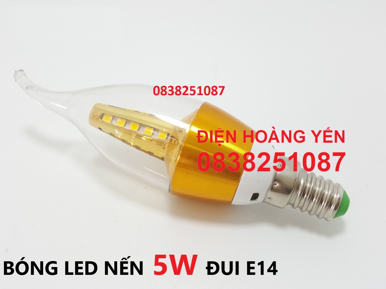 [HCM]Bộ 5 bóng đèn led trái ớt E14 5w