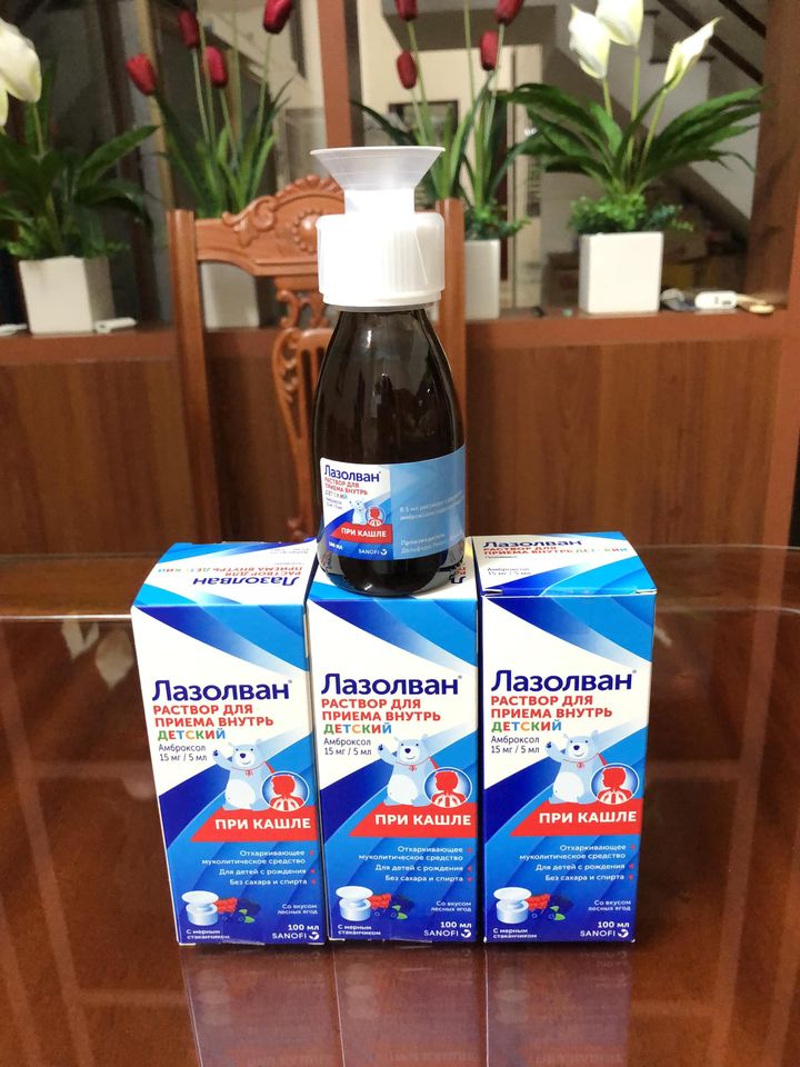 Siro long đờm Lazolvan Nga 100ml