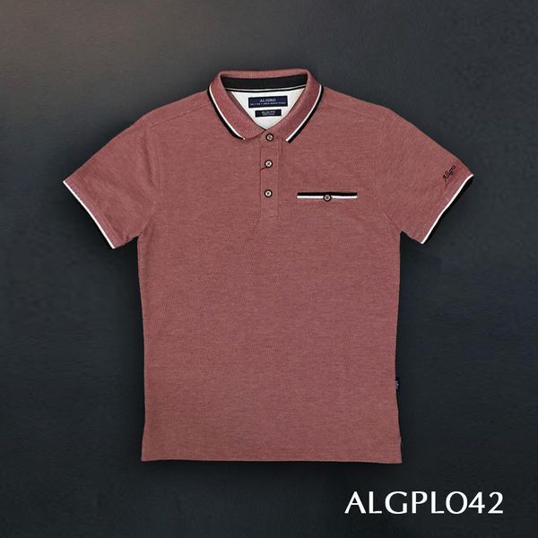 Áo polo nam ngắn tay ALIGRO chất liệu cotton Thiết kế bo viền tay áo, gấu áo xẻ 2 bên tạo nét khoẻ khoắn ALGPLO3A4M