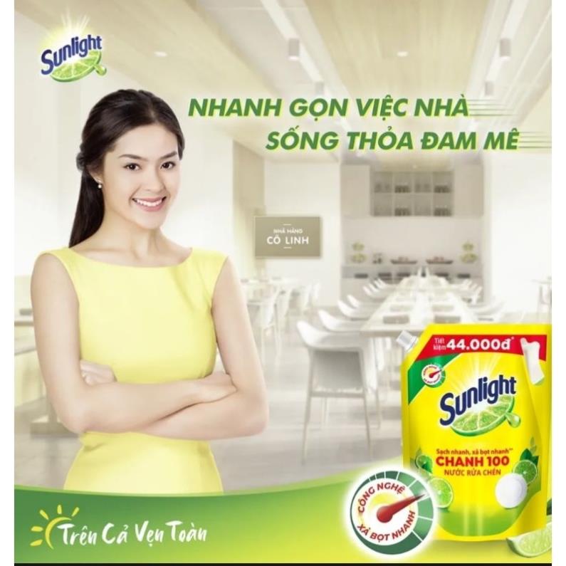 Nước Rửa Chén Bát Sunlight Chanh 100 (3.5Kg)