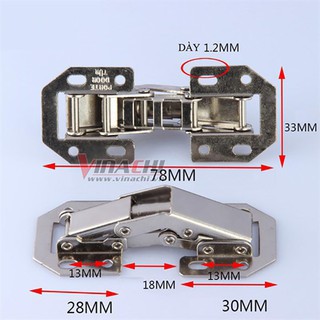 Bản lề nắp bật thép