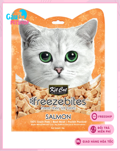 Thịt sấy lạnh KITCAT Freezebites cho chó mèo 15g