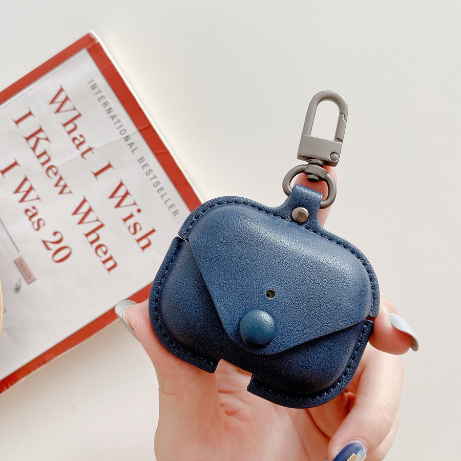 Earphone Earbuds Airpods Protection Case Ốp Bảo Vệ Chống Sốc Bằng Da PU Tiện Dụng Ốp Vỏ Bọc Có Móc Khóa Tương Thích Với Apple AirPods Pro 2