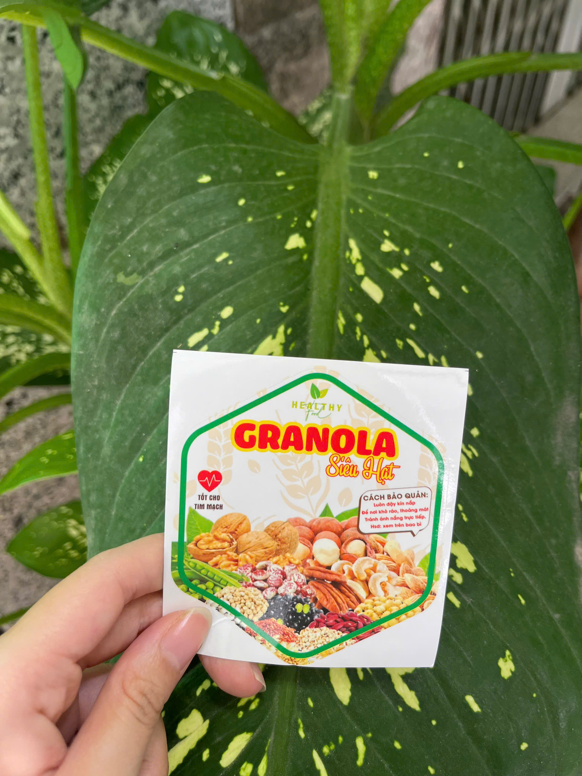 50 tem dán "Granola" - 7x9,6cm