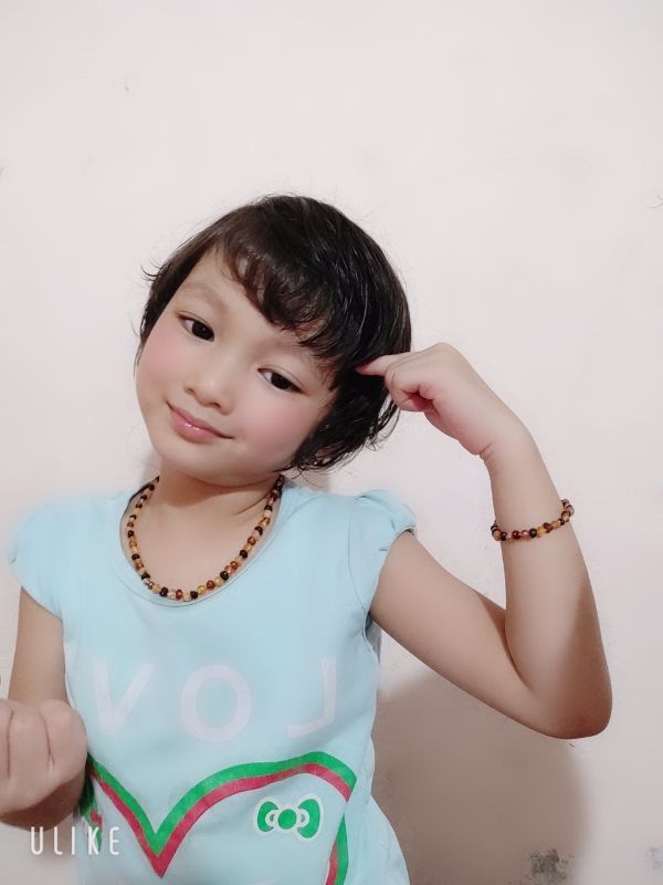 Combo vòng hổ phách cổ + tay cho bé( có kiểm định)