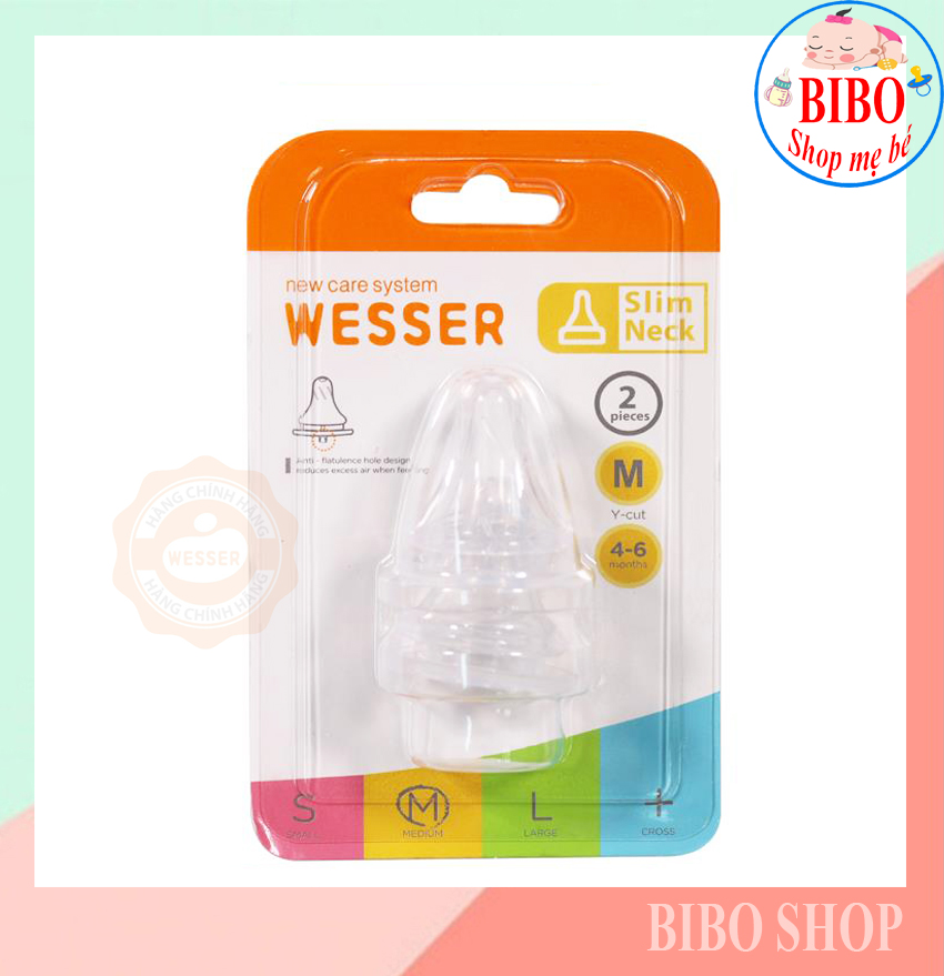 SET 2 NÚM VÚ CỔ NHỎ WESSER SIZE M DÀNH CHO BÉ ( 4-6 tháng )