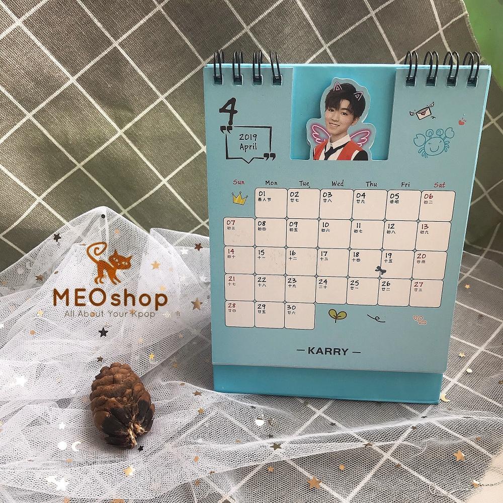 Lịch để bàn 2019 EXO, TFBoys, BTS