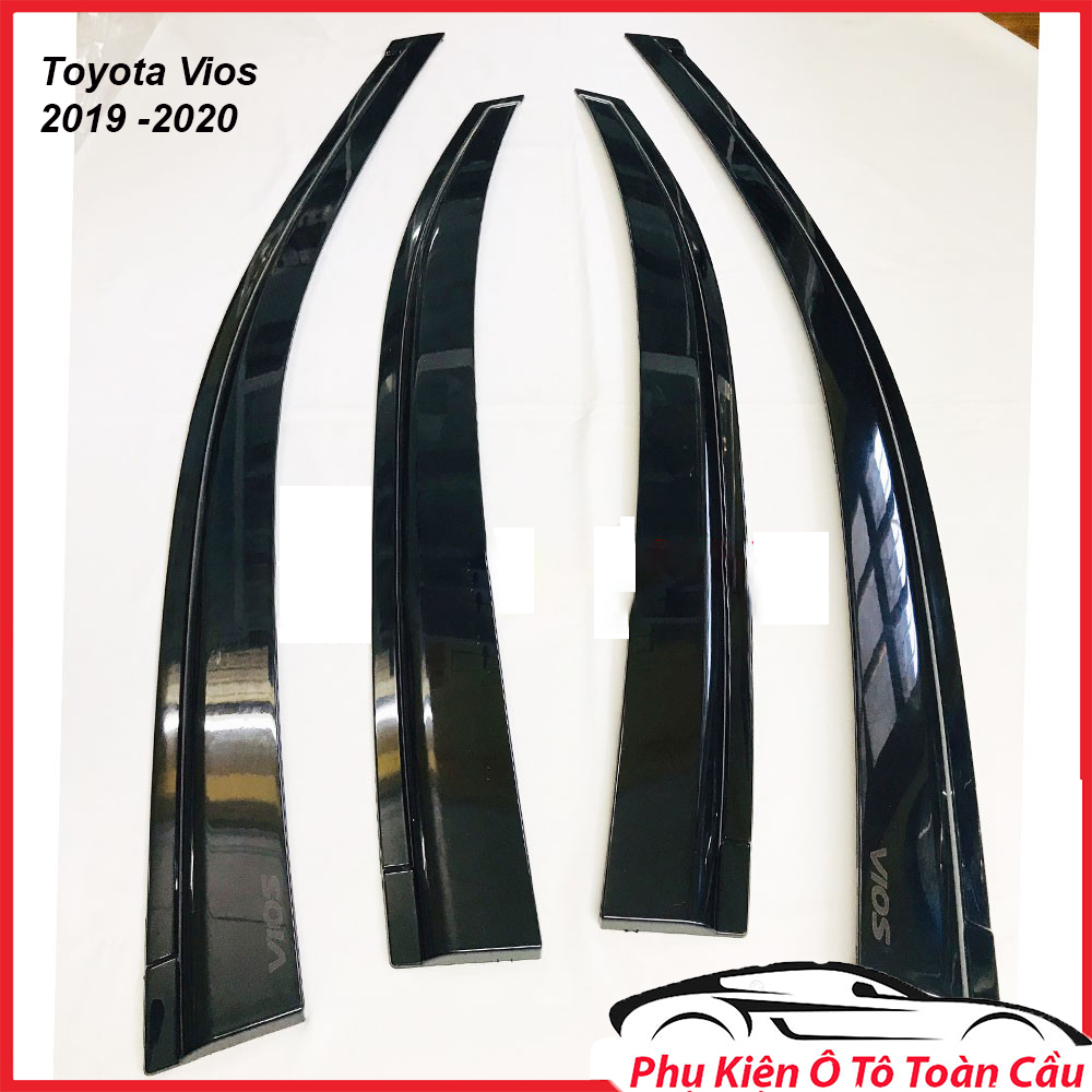 Che Mưa Toyota Vios 2019- 2020, Bộ Vè Che Mưa Vios Đen Cao Cấp