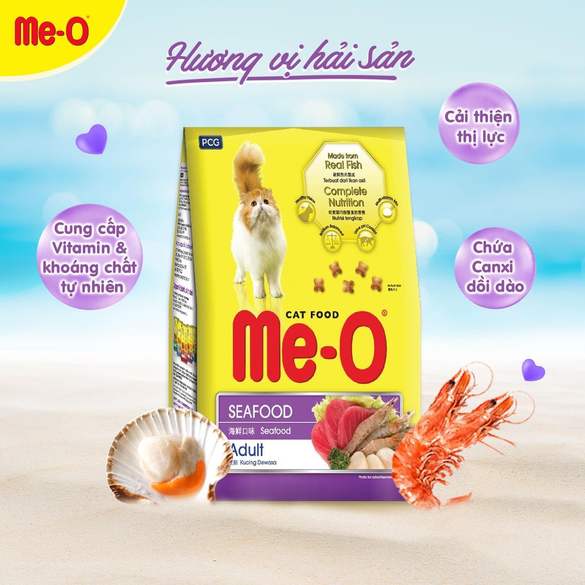 Thức Ăn Me-O Hạt Khô Cho Mèo Lớn Gói 350 gram - iPet Shop