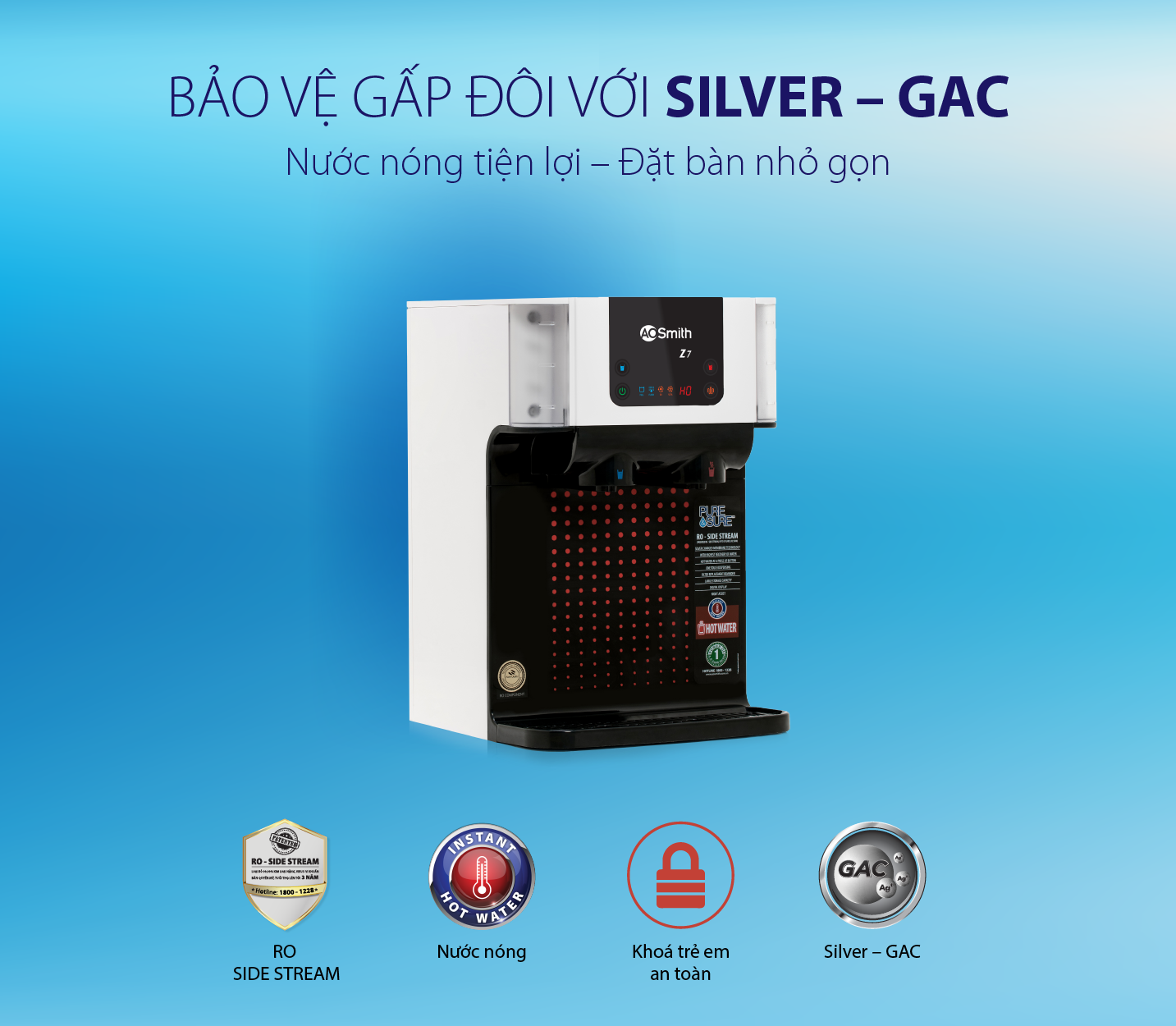 Máy lọc nước AO Smith RO - SIDE STREAM Z7