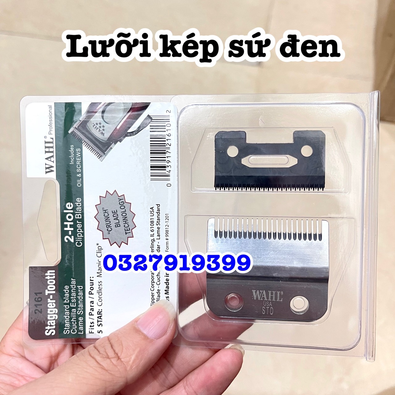 Lưỡi kép sứ WAHL sứ đen mài chuốt