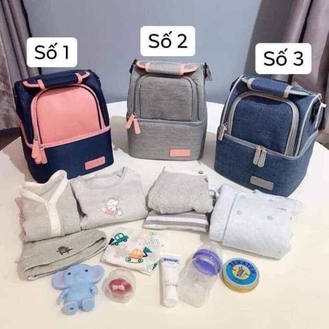 Balo bỉm sữa 2 ngăn V-cool