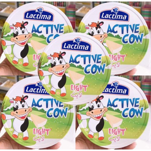 Phô Mai Vị Sữa Lactima Active Cow Hộp 120g (8 Miếng)