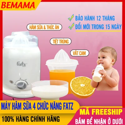 Máy Hâm Sữa Fatz 4 Chức Năng (FB3002SL) Hâm Thức Ăn, Tiệt Trùng, Hâm Nước Pha Sữa, Giữ Nóng, Vắt Cam - Máy Tiệt Trùng Và Ủ Bình Sữa Fatz Baby Cho Bé bemama - May Ham Sua Fatz 4 Chuc Nang - 8935302400031