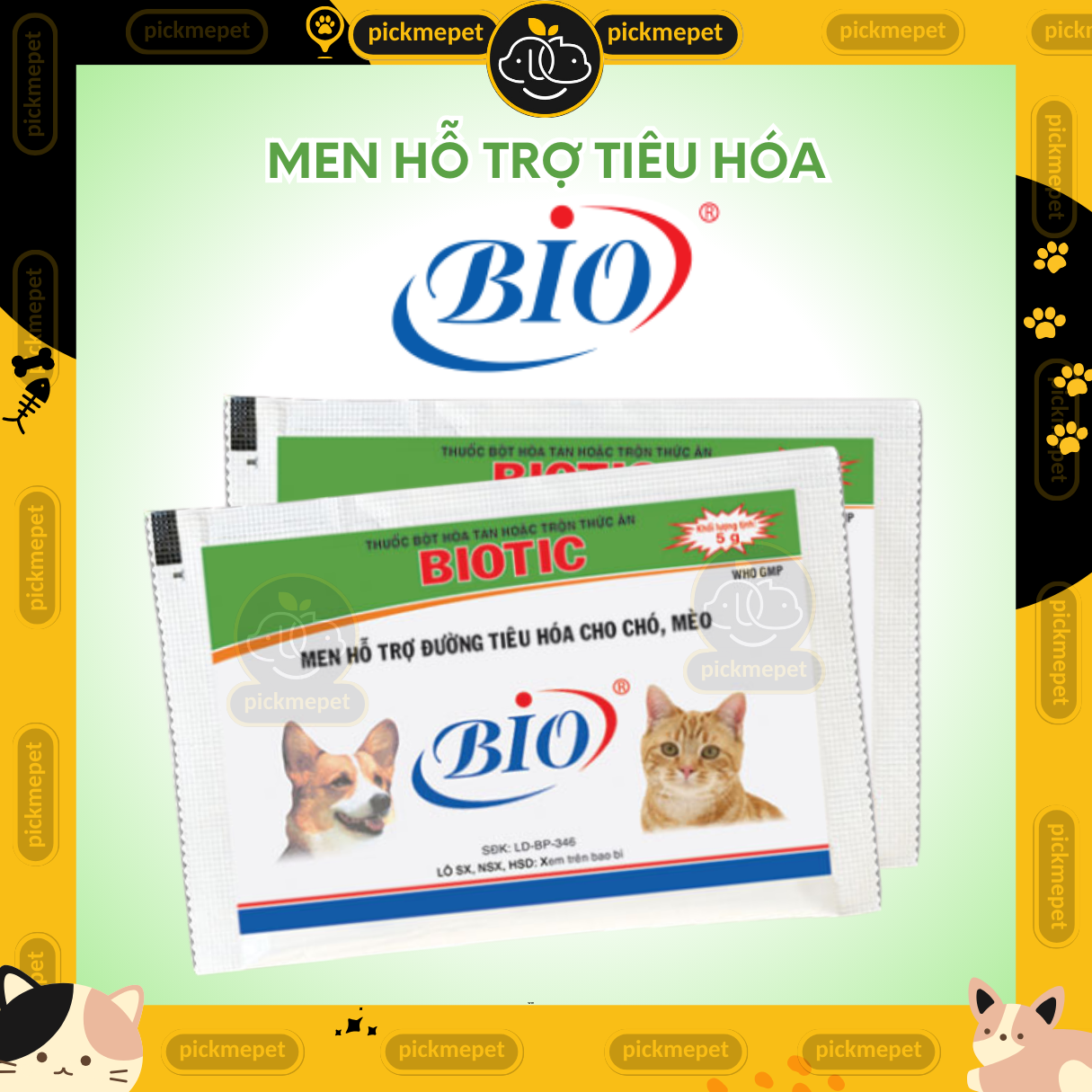 Men Biotic Hỗ Trợ Tiêu Hóa Cho Chó Mèo