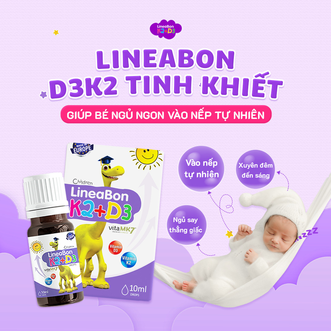 [Hàng chính hãng có tem] Vitamin K2D3 LINEABON dạng siro nhỏ giọt  - 10ml
