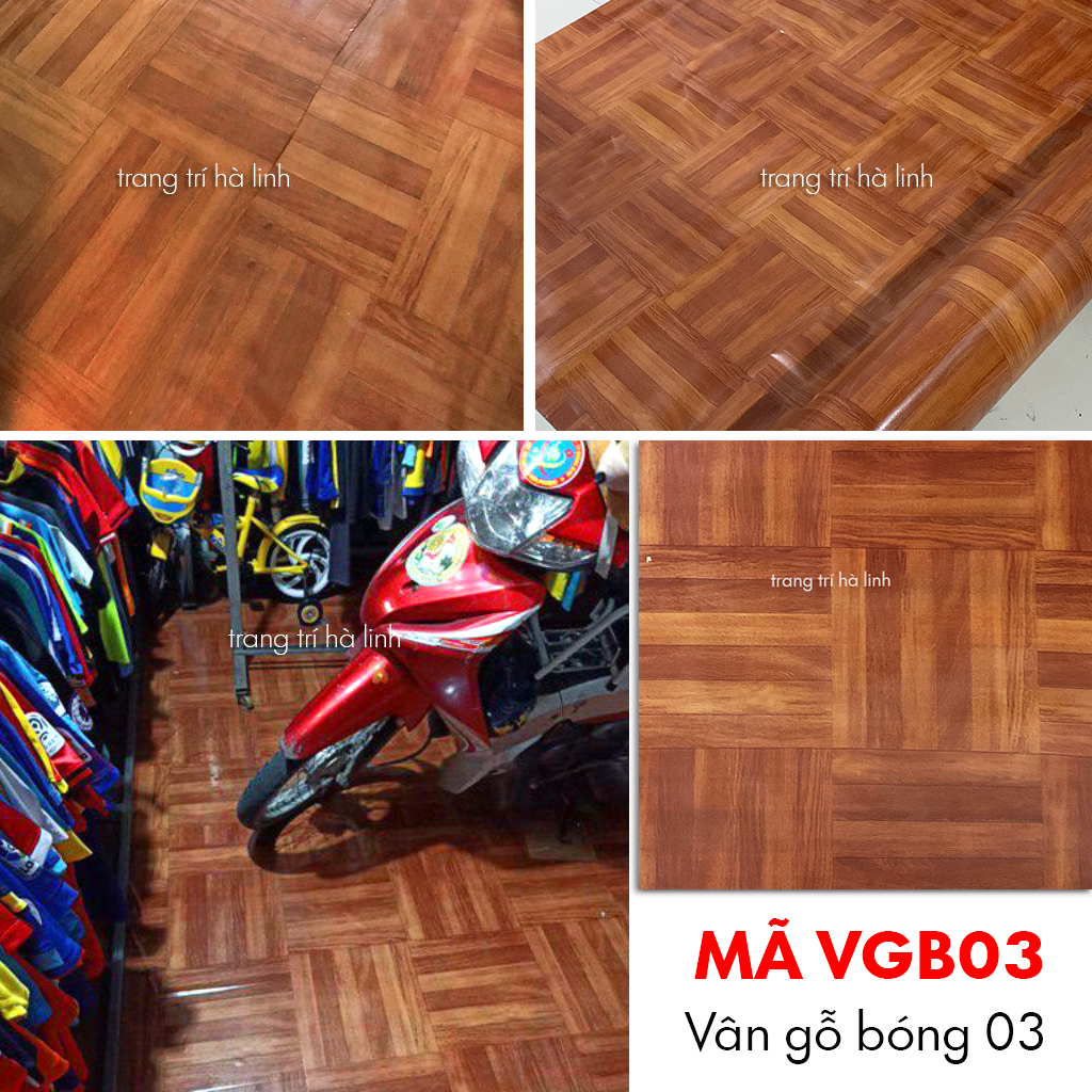 Simili trải sàn nhà , thảm nhựa lót sàn pvc giả vân gỗ chống trơn trượt - Trang Trí Hà Linh