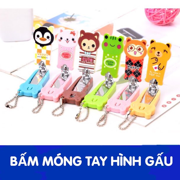 Cắt móng tay hình gấu kute cho bé