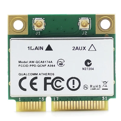 Atheros QCA6174 1200M 2.4G / 5G Dual Frequency Mini PCIE Wireless Network Card + Bluetooth 4.1