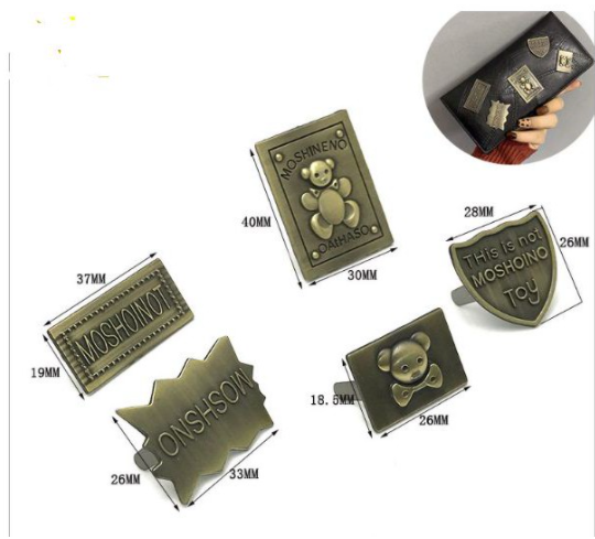 Set mạc gấu 5 chi tiết trang trí túi xách