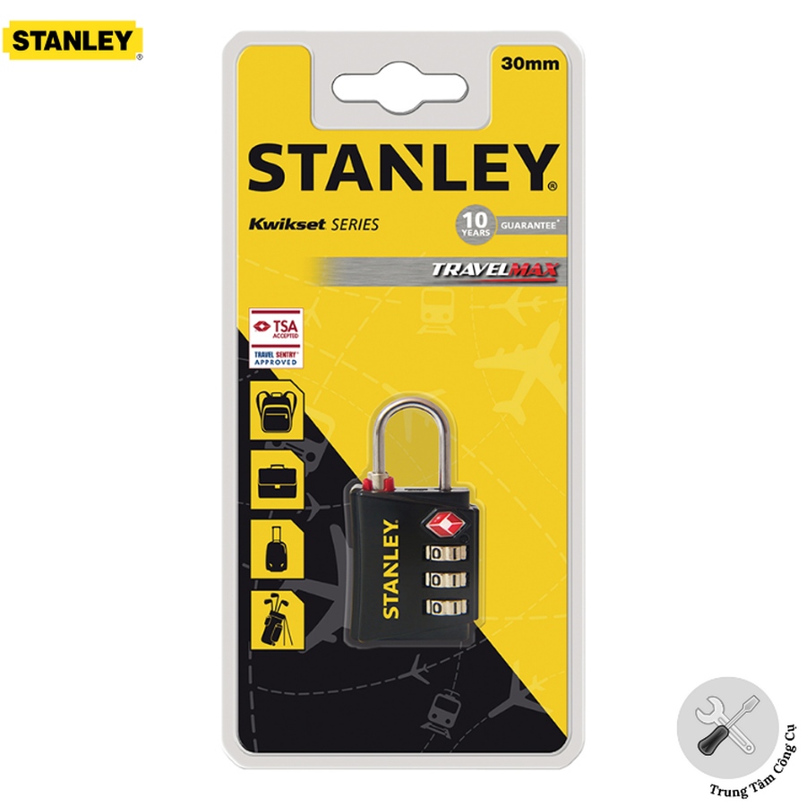 Ổ khóa số Stanley S742-054 30mm 3 Digit Zinc Security Indicator.