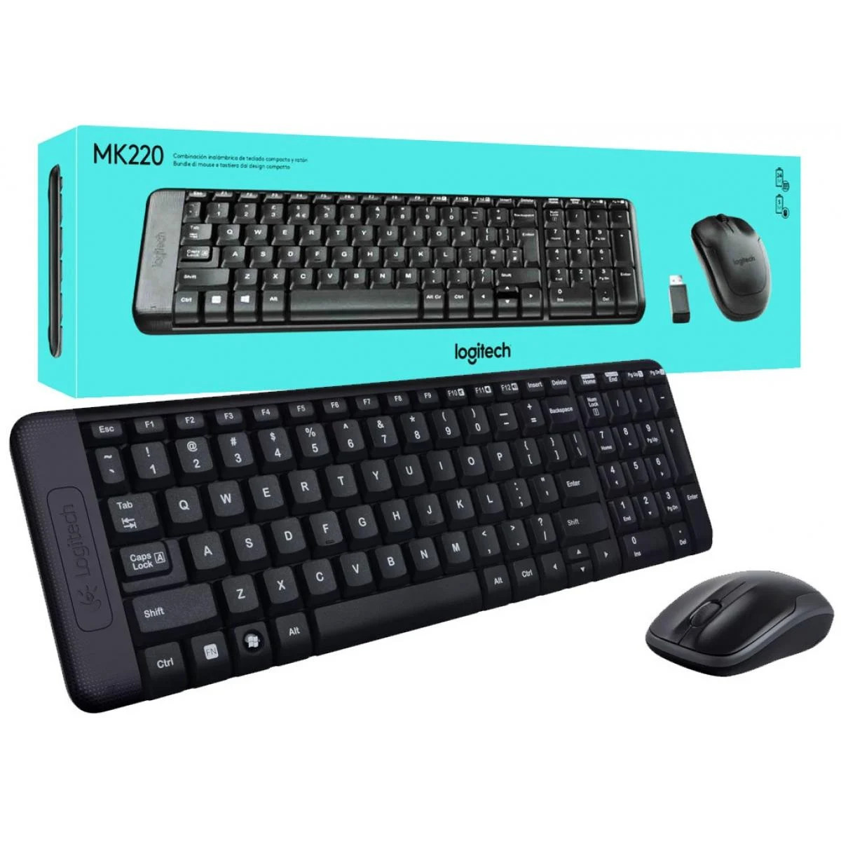 Combo Ko Dây Logitech Mk220 - HÀNG CHÍNH HÃNG