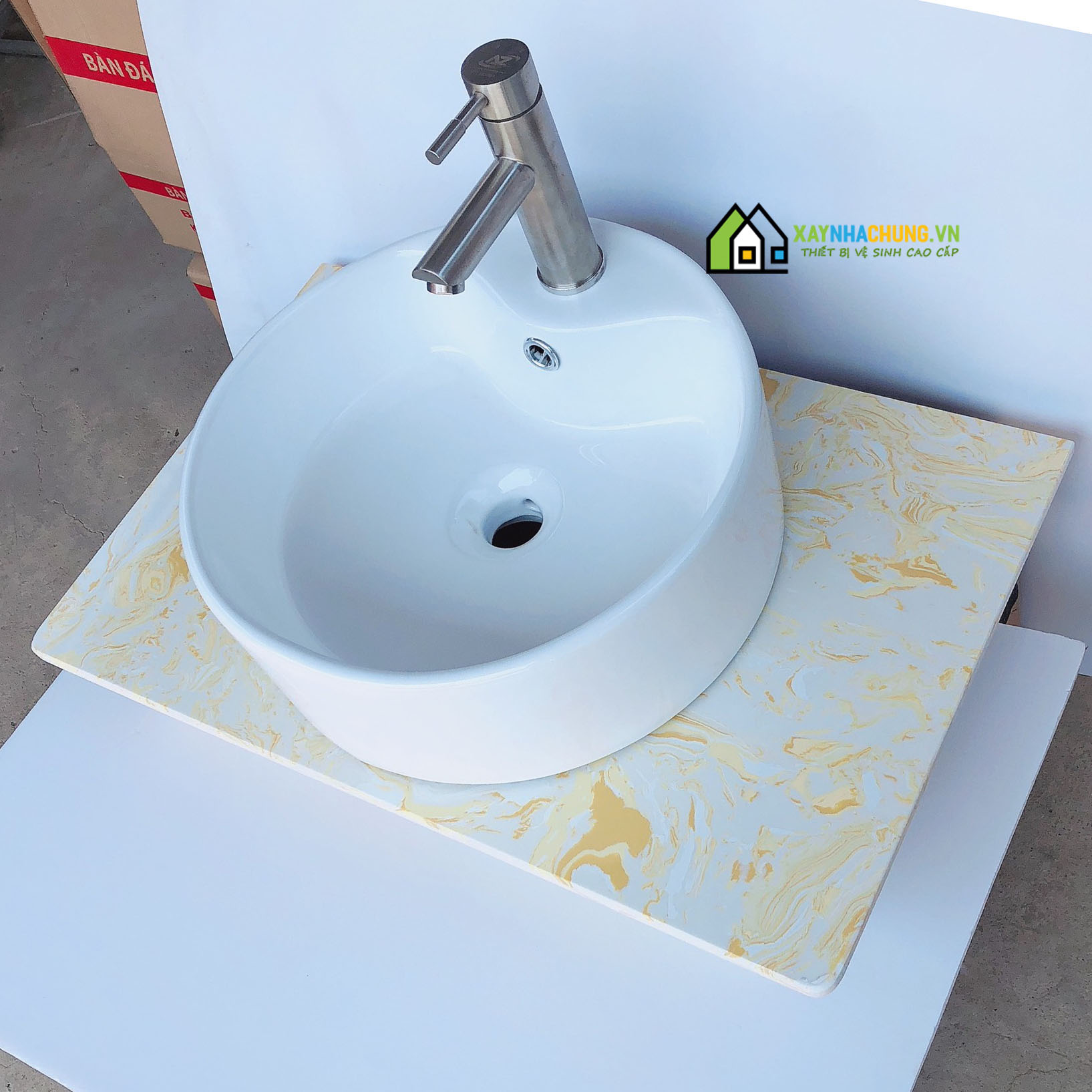 Bàn đá lavabo rửa mặt cao cấp