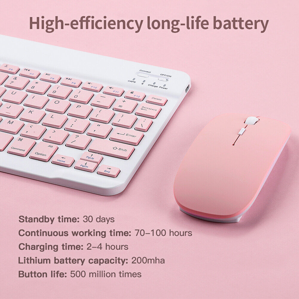 Mini Wireless Bluetooth Keyboard Mouse for Apple Samsung Oppo Phone Tablet Galaxy Tab Wireless Keyboard for Android IOS Windows PC