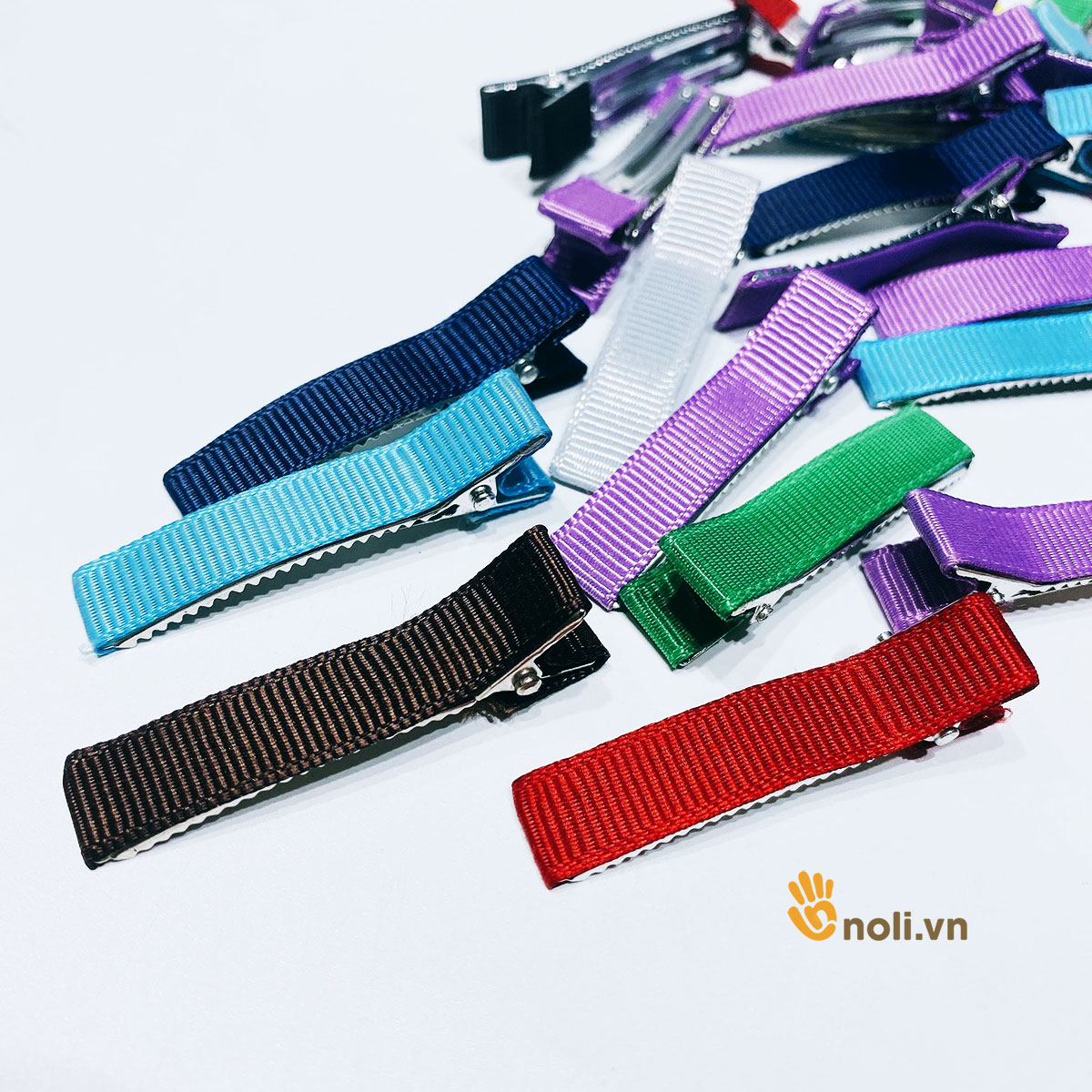 Crocodile hair clip wrapped in fabric