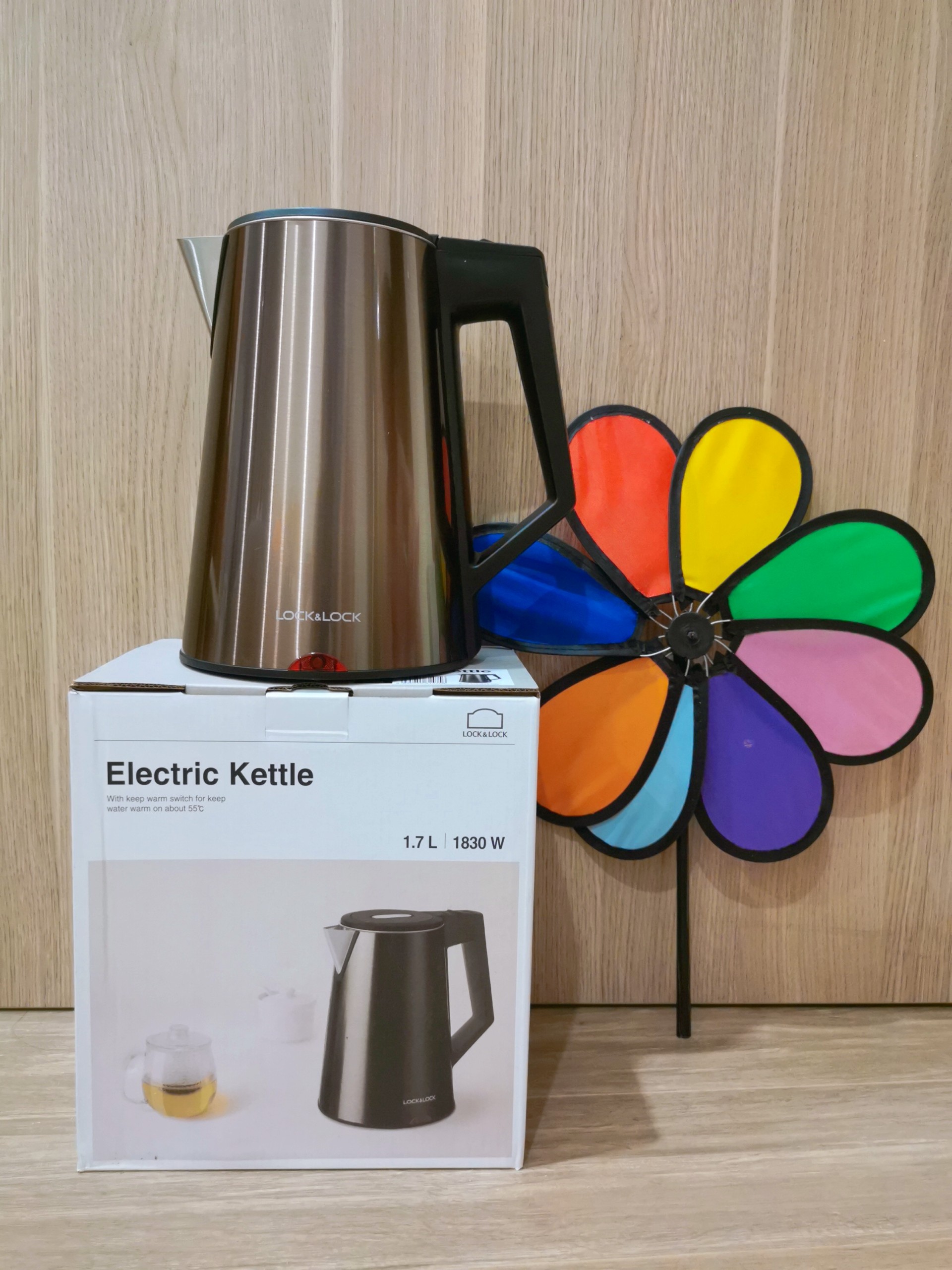 Ấm đun siêu tốc LocknLock Digital Electric Kettle 1.7L - Màu đen EJK286BLK