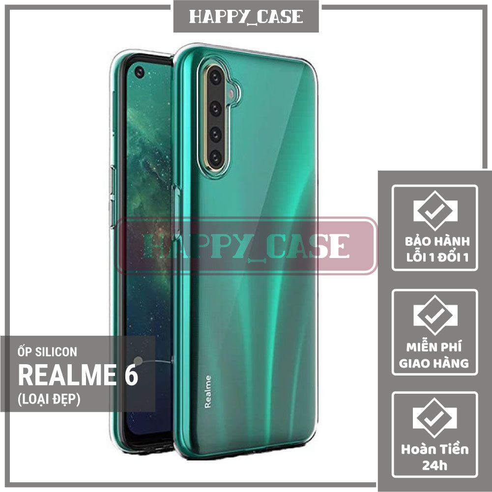 Ốp Lưng Điện Thoại Realme 6 (Loại Đẹp) Thin Transparent Silicon