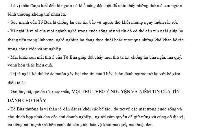 Linh phù TỔ BÙA