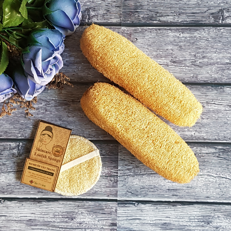 Xơ mướp tẩy trang, rửa mặt, massage Ecolife