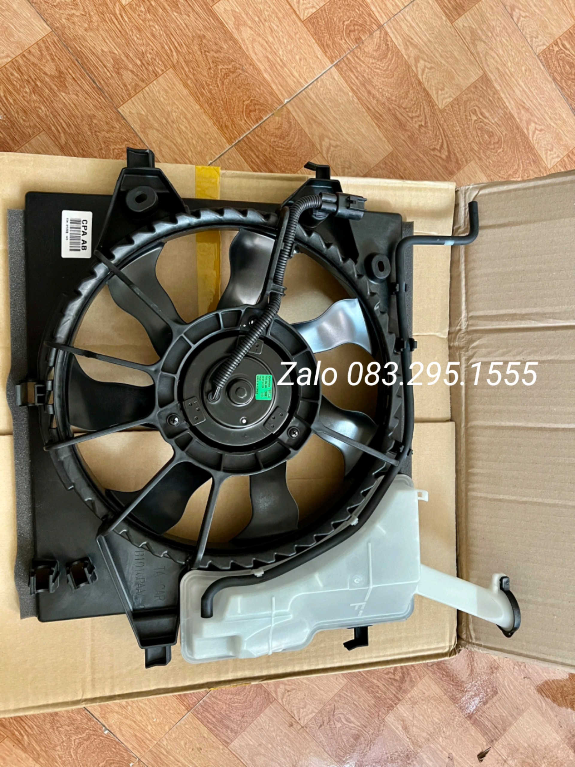 quạt két nước Morning 12 - 20 ( liền bình nước phụ, HQ , Lh 0832951555 )