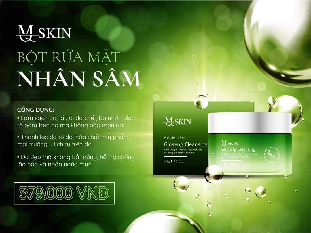 Bột rửa mặt MQSKIN kiềm dầu và sạch sâu ( chính hãng )
