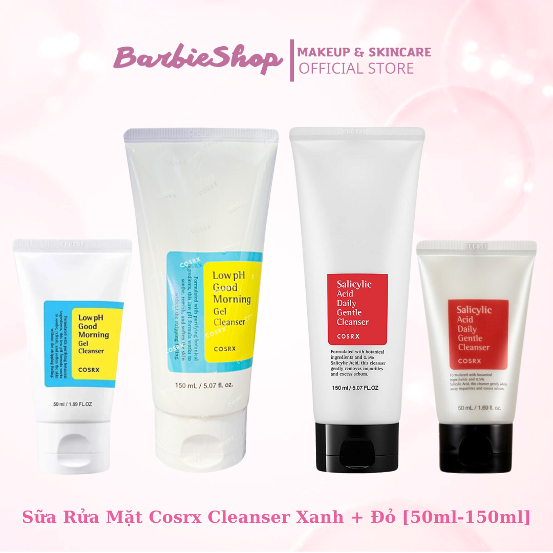 Sữa Rửa Mặt Cosrx Good Morning Cleanser 50ml - 150ml [Dạng Gel - Dạng Sữa]