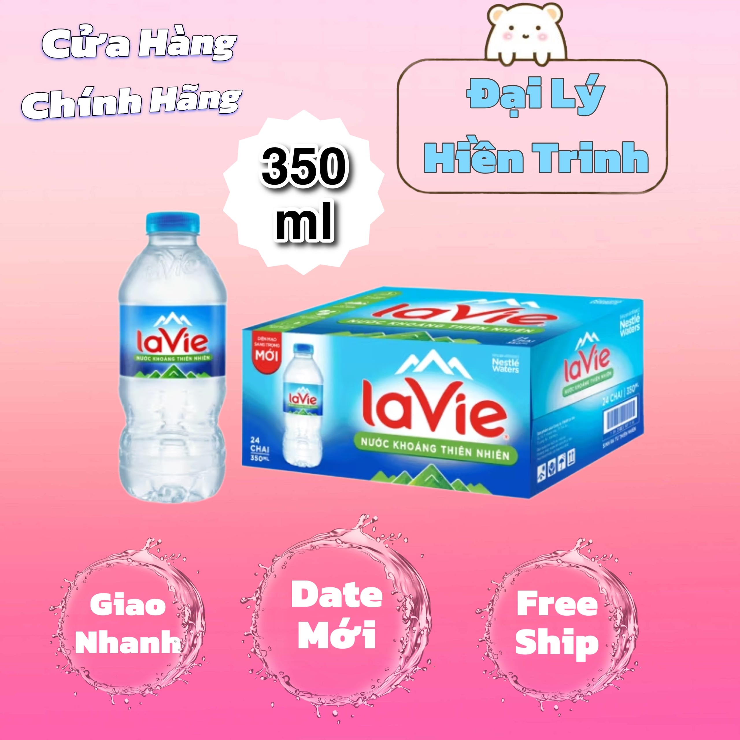 Thùng Lavie Khoáng 350ml ( 24 chai)