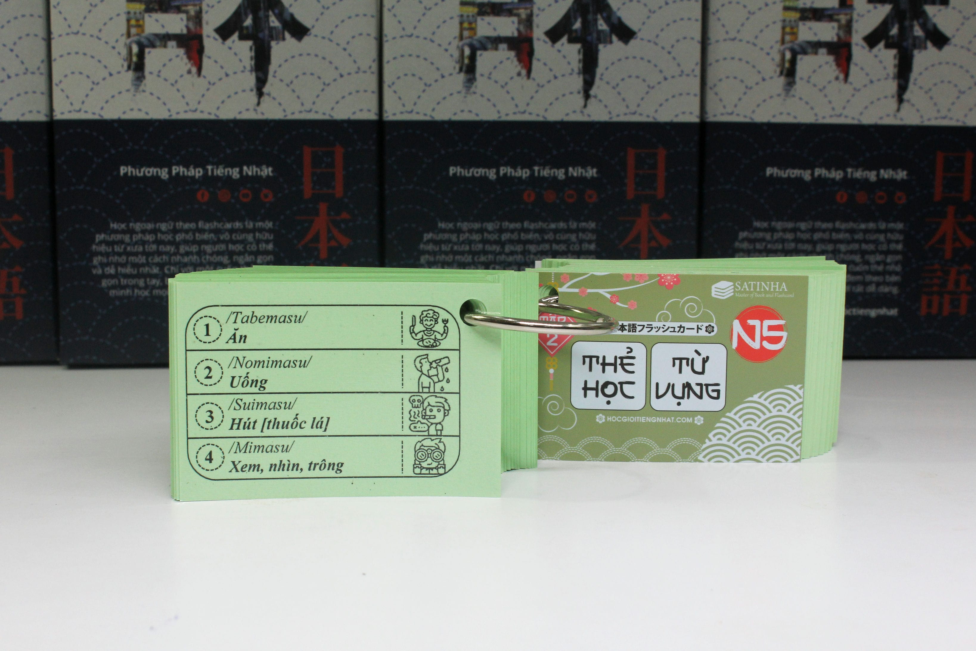FLASHCARD N5 - THẺ HỌC TỪ VỰNG BẢN MỚI (2 XẤP)