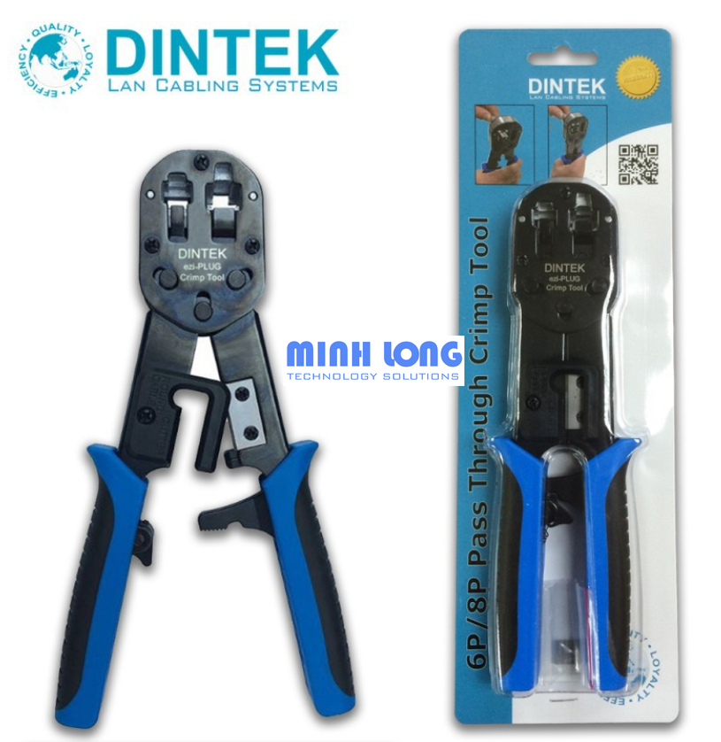 Kềm bấm mạng xuyên thấu Dintek Cao Cấp (code 6102-01021)