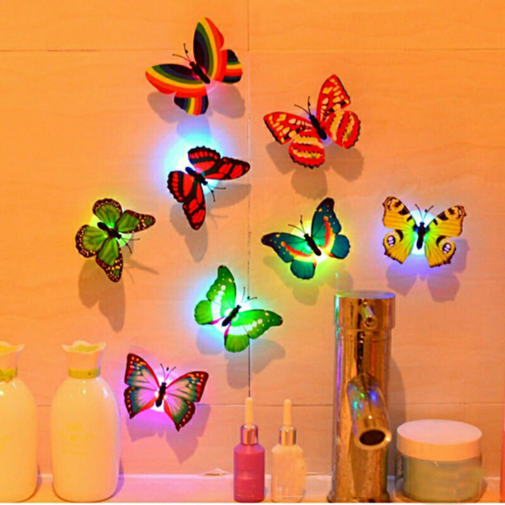 Đèn Led Trang Trí Hình Bươm Bướm Lãng Mạn Đẹp