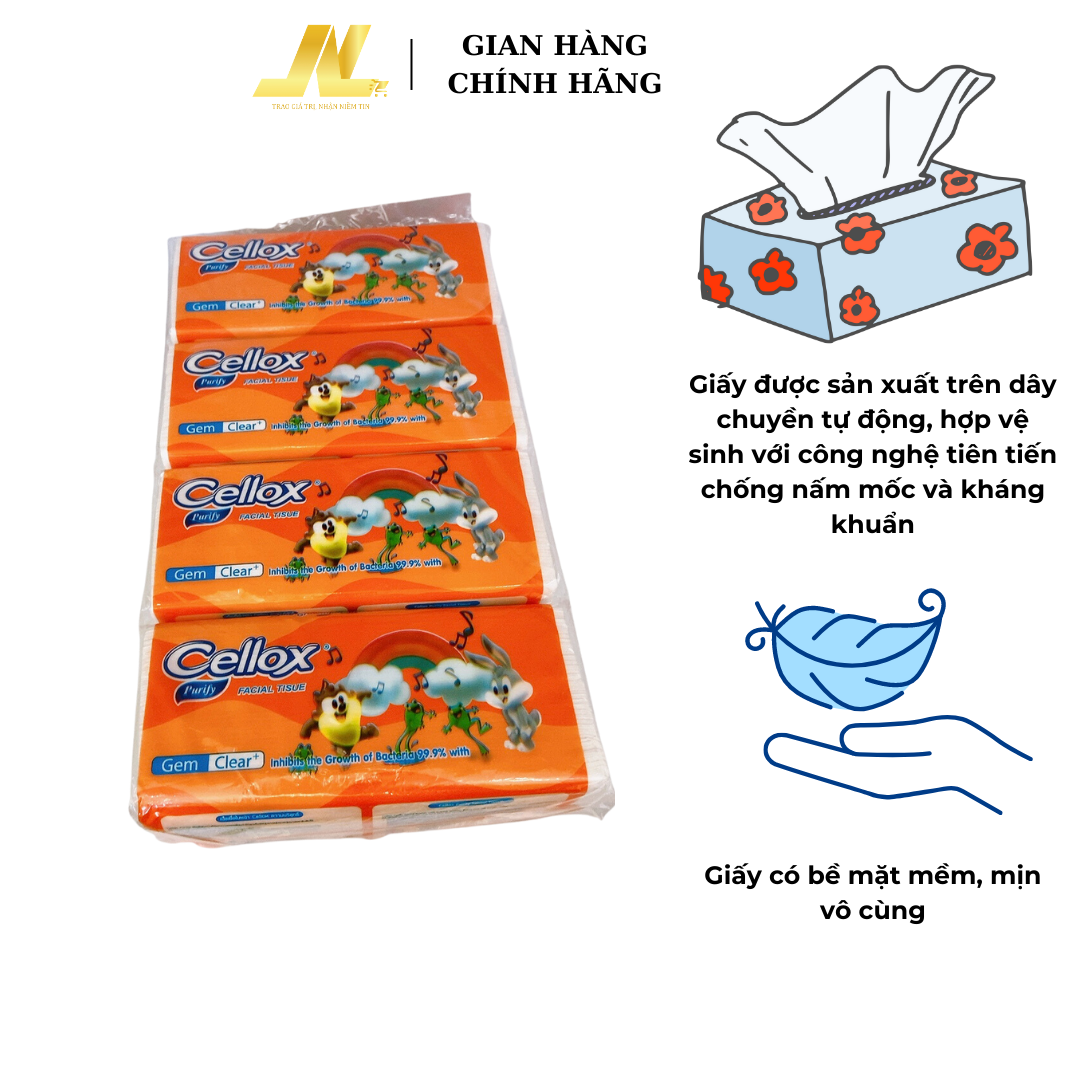 Khăn Giấy Rút Cellox 2 Lớp 260 Tờ