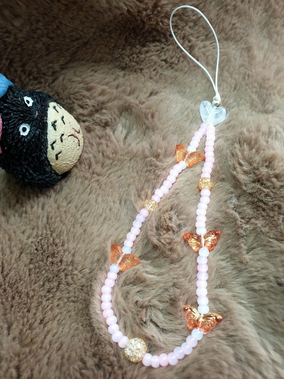 Handmade Bag Charm / Keychain / Phone Lanyard “Sky Dream”
