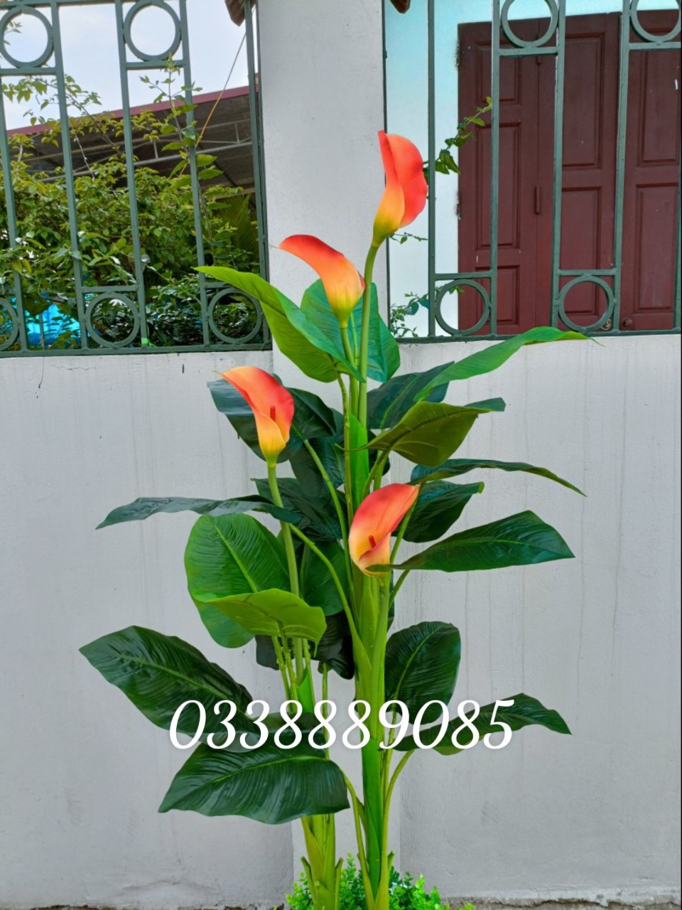 Cây giả- Cây hoa Rum (ZUM) 1,6m siêu đẹp