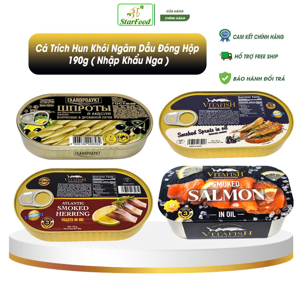 Baltic Herring in Olive Oil 190g - Imported from Russia, Delicious and Nutritious