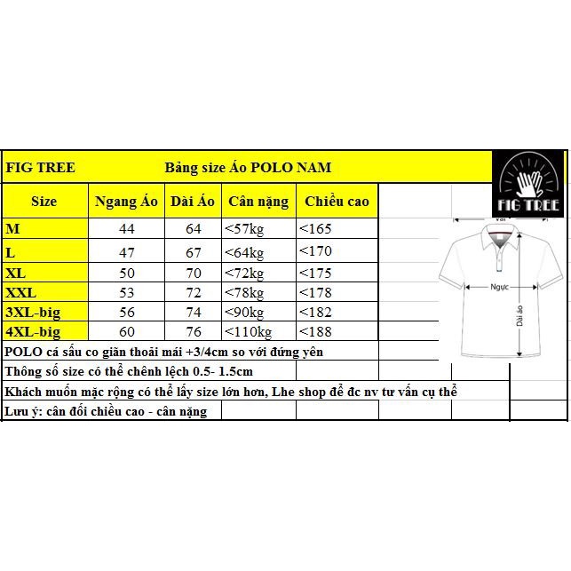 Set áo thun đôi polo Fig Tree màu cam đất siêu hót