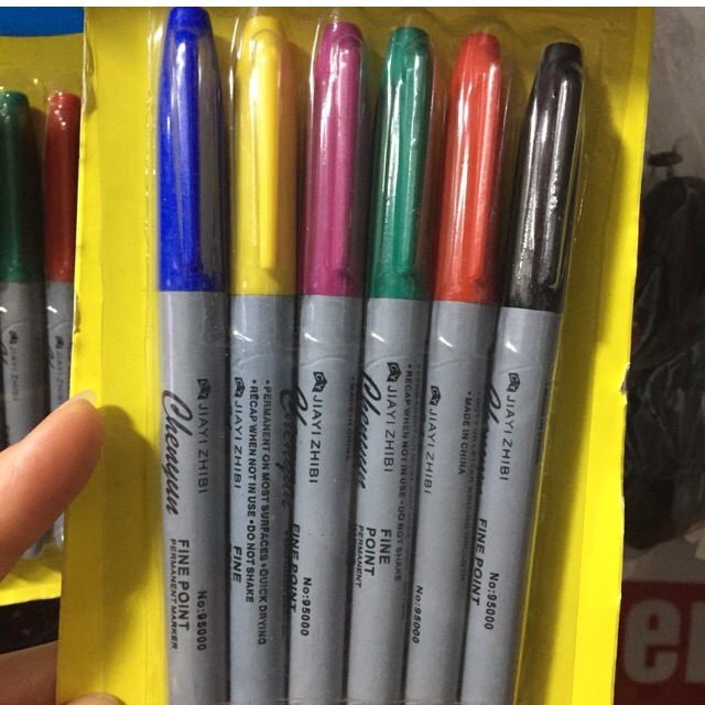 Set 6 bút vẽ định hình lên da nét to